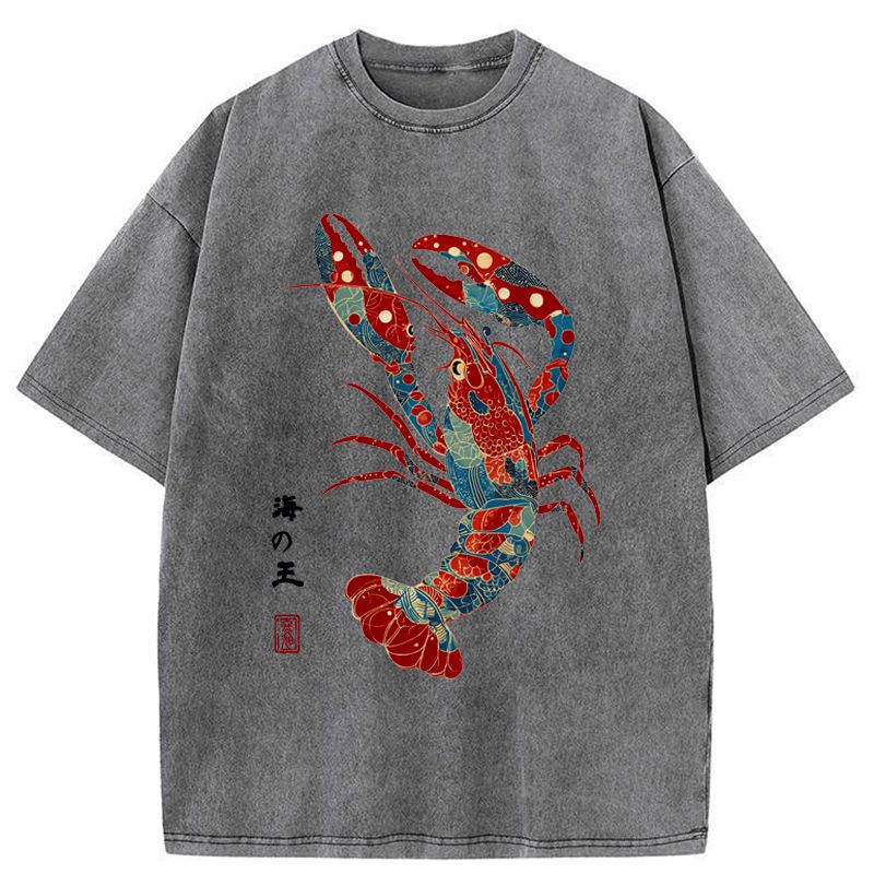 kyoto lion king of the sea washed t-shirt