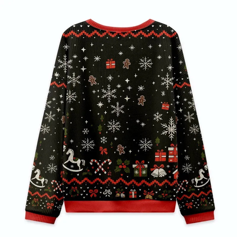 ugly christmas sweatshirt for cat lovers