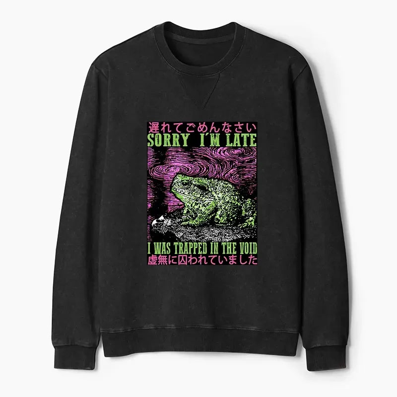 Washed Terry Sweatshirt for Daily Wear