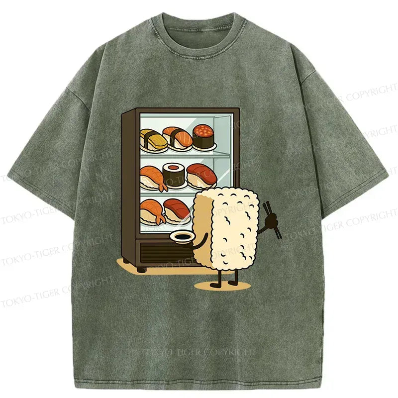 Kyoto-Lion Rice Ball Is Choosing Sushi Washed T-Shirt