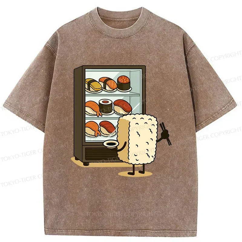 Kyoto-Lion Rice Ball Is Choosing Sushi Washed T-Shirt