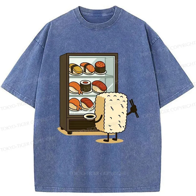 Kyoto-Lion Rice Ball Is Choosing Sushi Washed T-Shirt