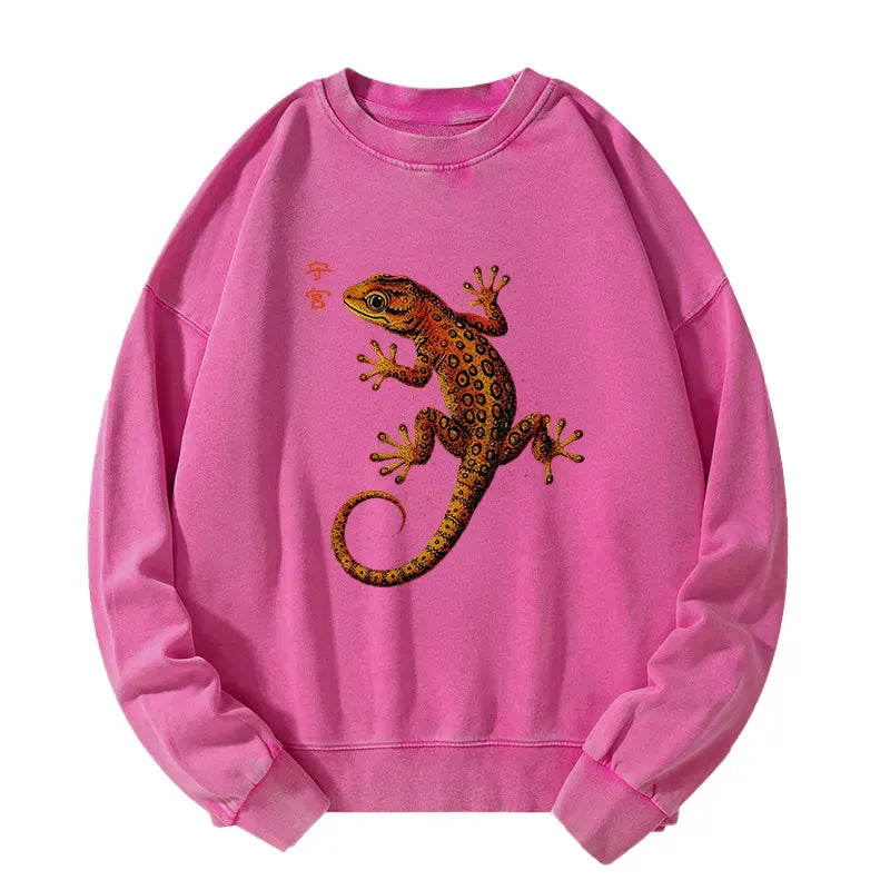 Kyoto Lion Retro Gecko Sweatshirt