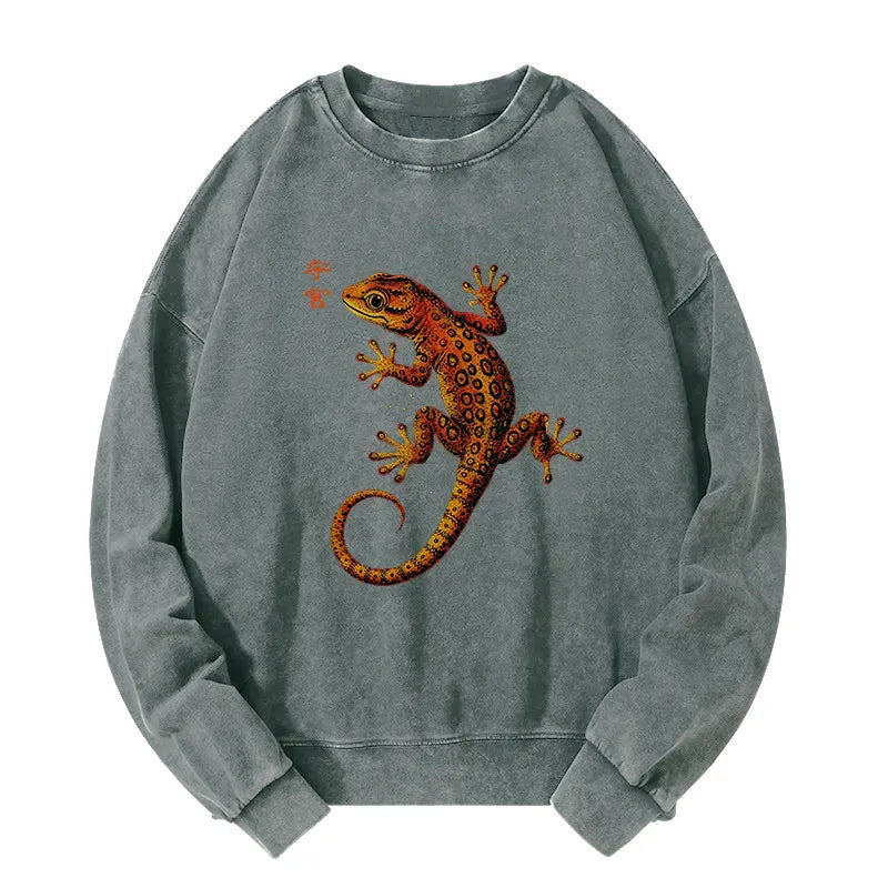 Funny Gecko Sweatshirt for Daily Wear