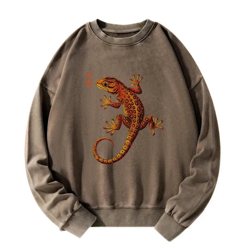 Funny Gecko Sweatshirt for Daily Wear