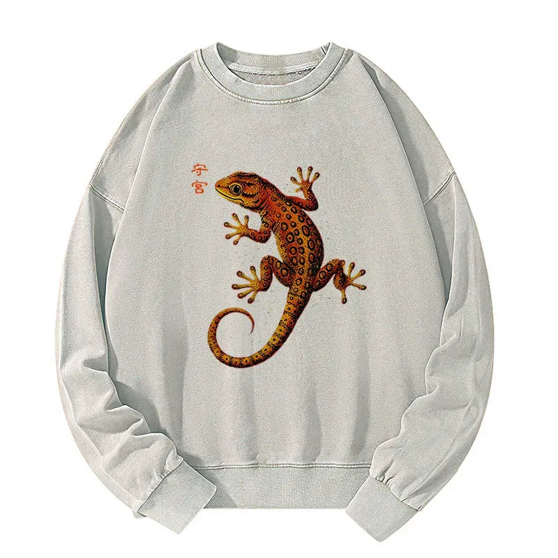 Kyoto Lion Retro Gecko Sweatshirt