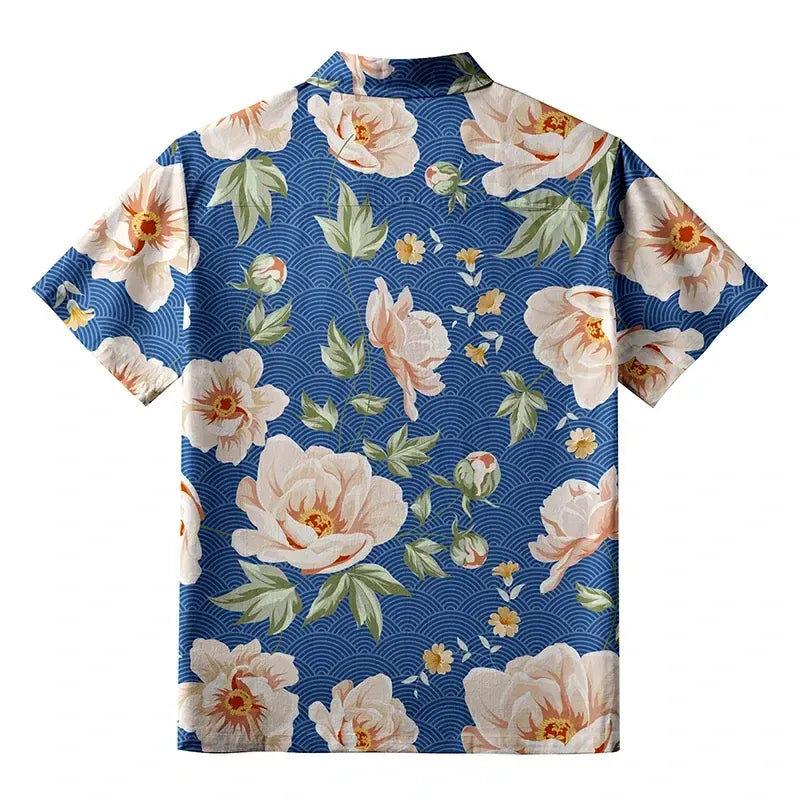 Ukiyo-e style shirt for vacation