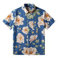 Japanese vintage flower wave button up shirt