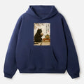 Kyoto-Lion Tea Time With A Black Cat Adult Fleece Hoodie