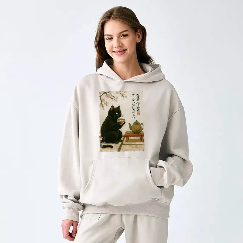 Black Cat Hoodie as a Gift for Her