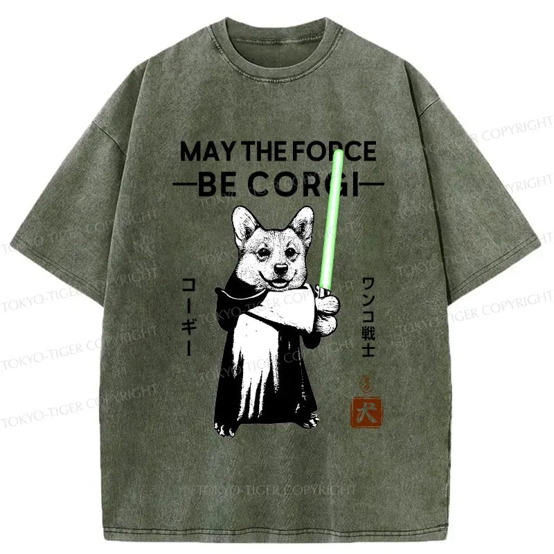 Kyoto-Lion Corgi Tee for Streetwear