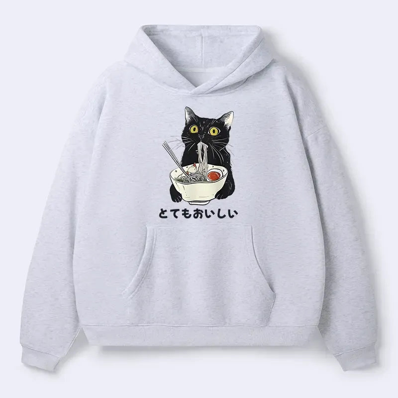 Japanese Cat Ramen Hoodie for Gift