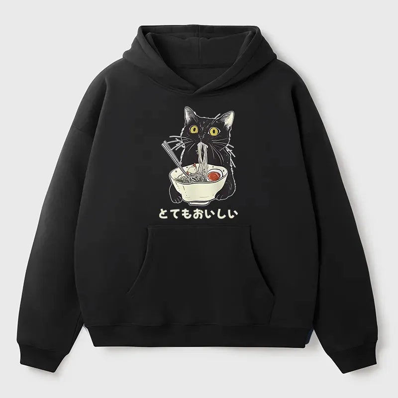 Japanese Cat Ramen Hoodie for Gift
