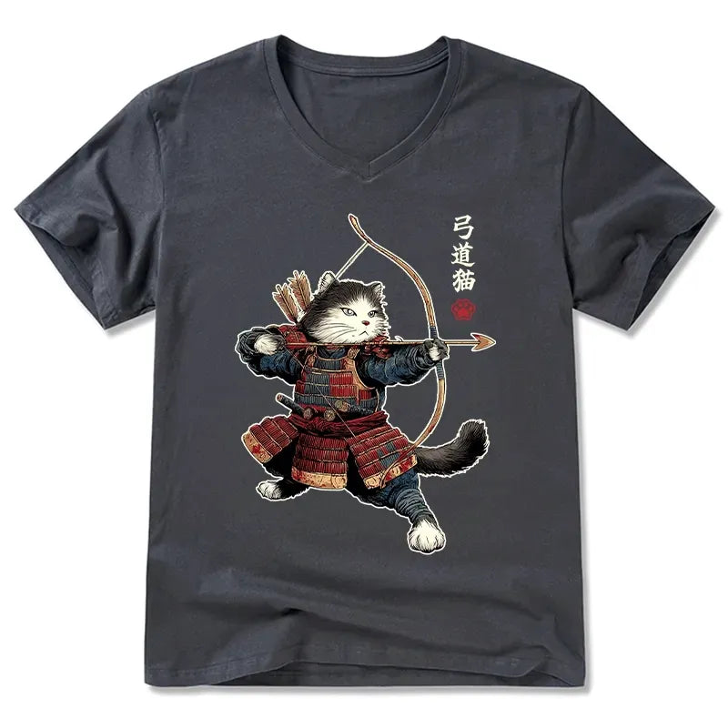 Kyoto Lion Japanese Culture V-Neck Gift for Her