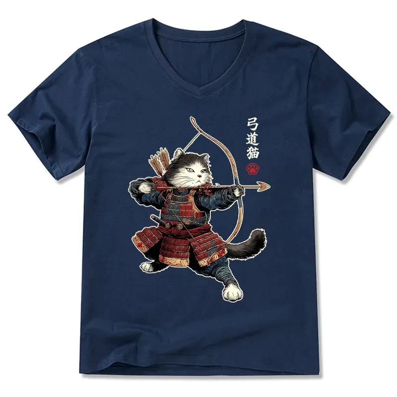 Kyoto Lion Japanese Culture V-Neck Gift for Her