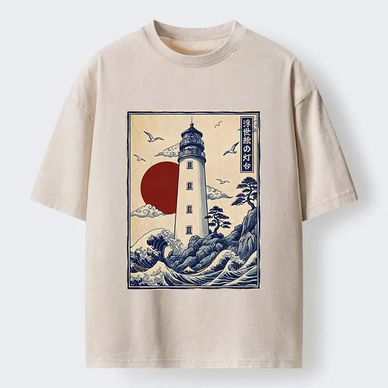 classic ukiyo-e style tee free shipping