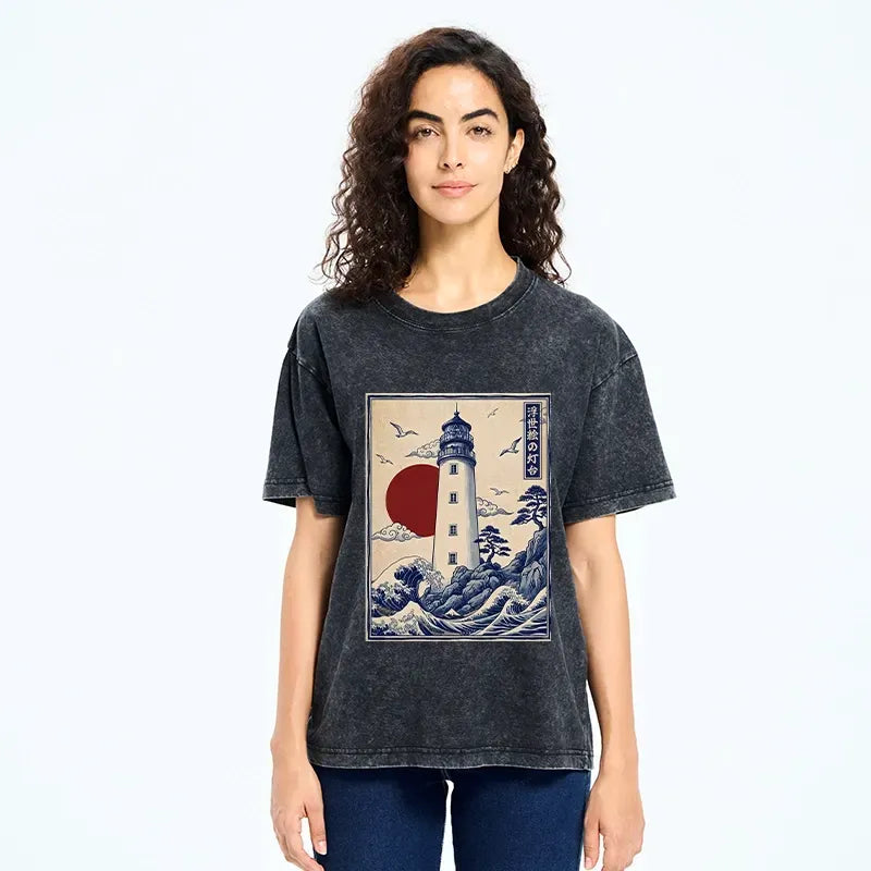 classic ukiyo-e style tee free shipping