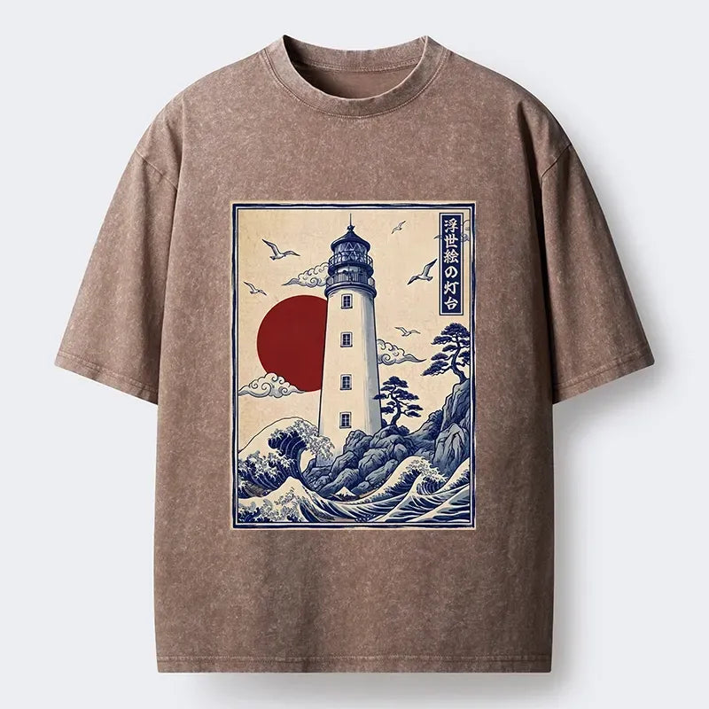 classic ukiyo-e style tee free shipping