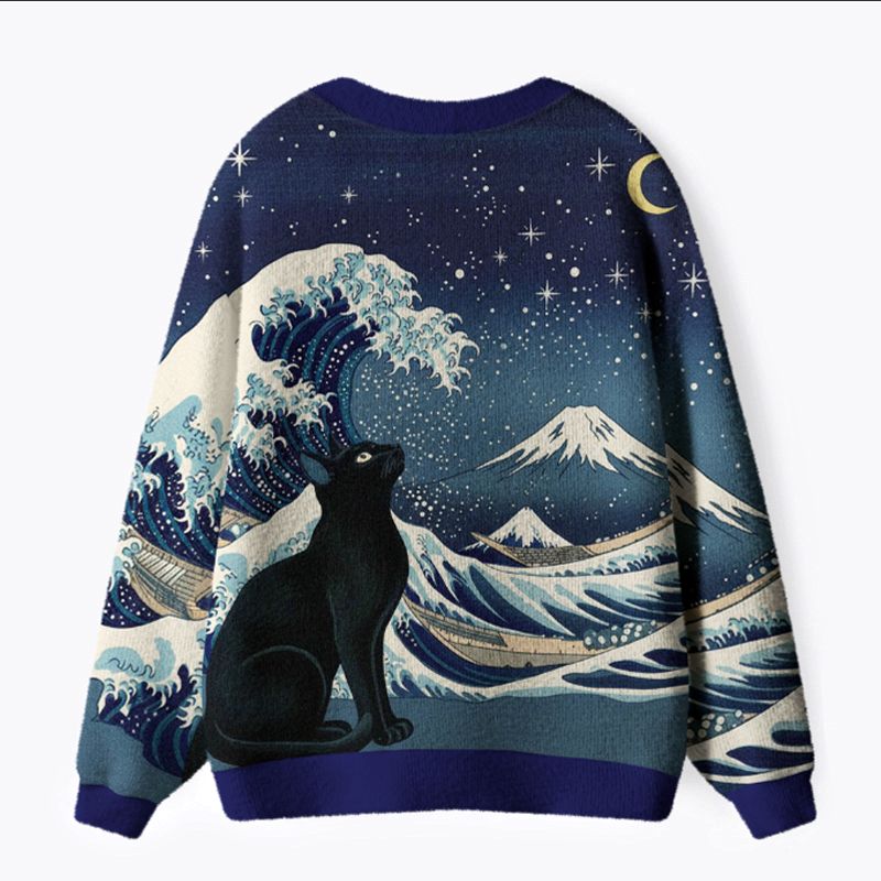 Comfortable Unisex Cat Cardigan for Everyday