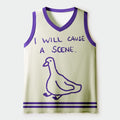 Kyoto-Lion Stupid Goose Funny Japan Retro Mesh Tank Top