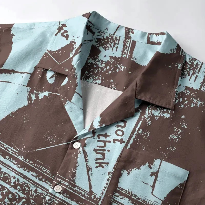 Japanese Cat Aloha Shirt for Summer