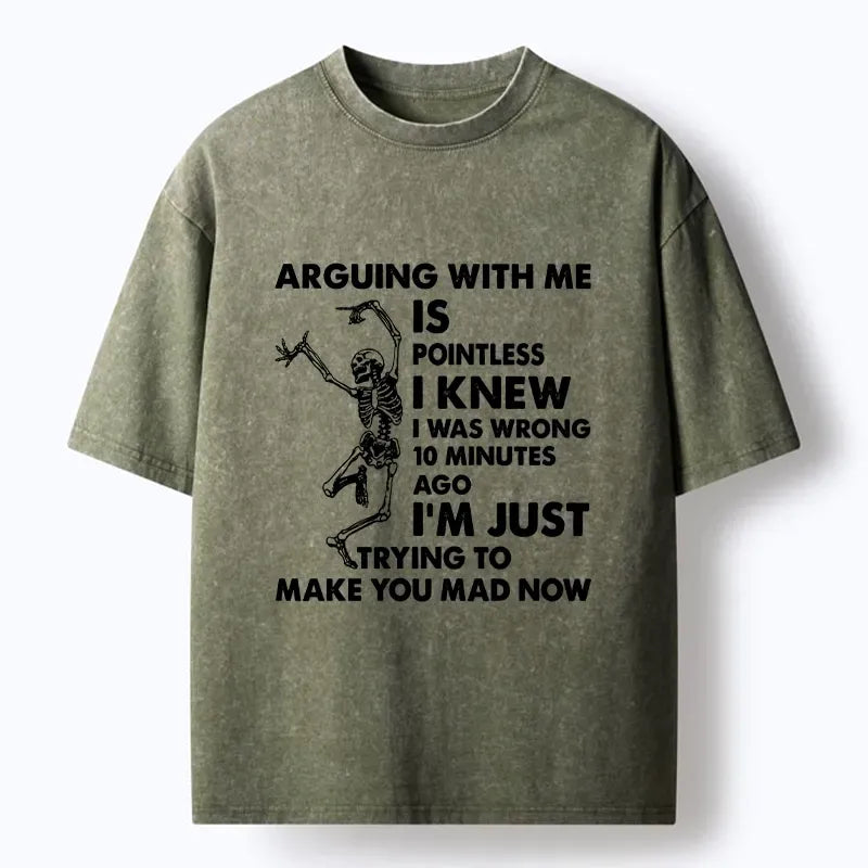 funny arguing pointless tee for streetwear