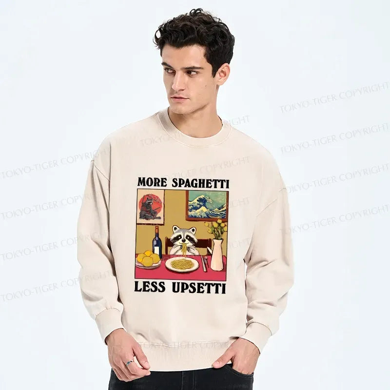 Kyoto-Lion More Spaghetti Less Upsetti Japanese Washed Sweatshirt