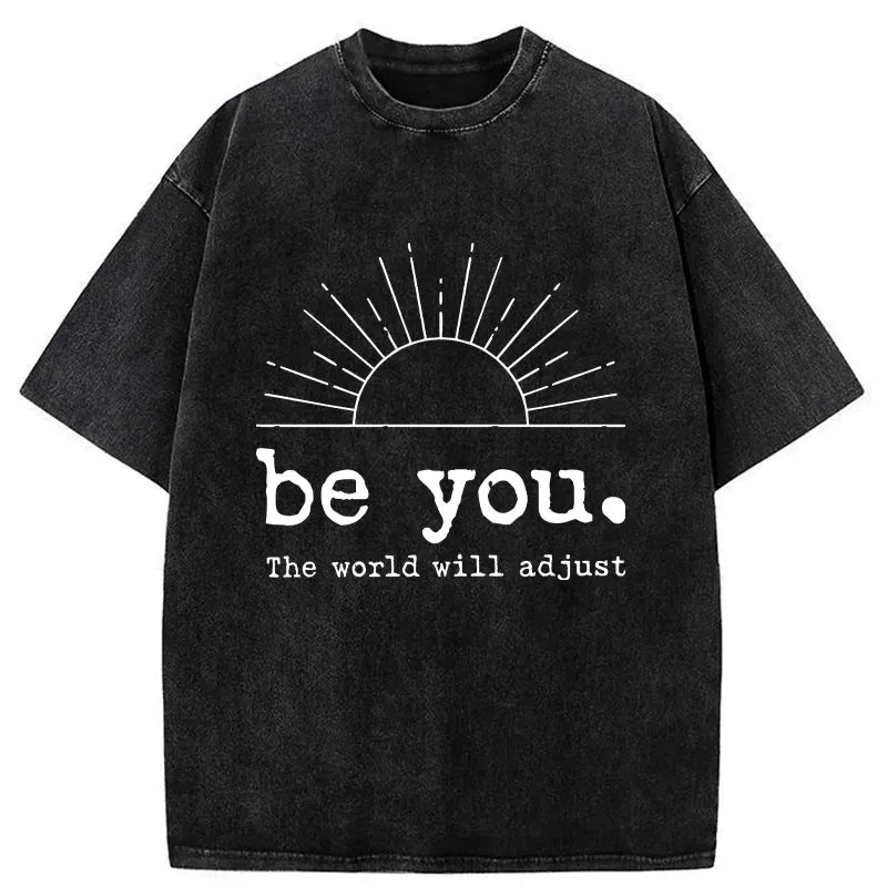 Kyoto Lion Washed T-Shirt for Streetwear