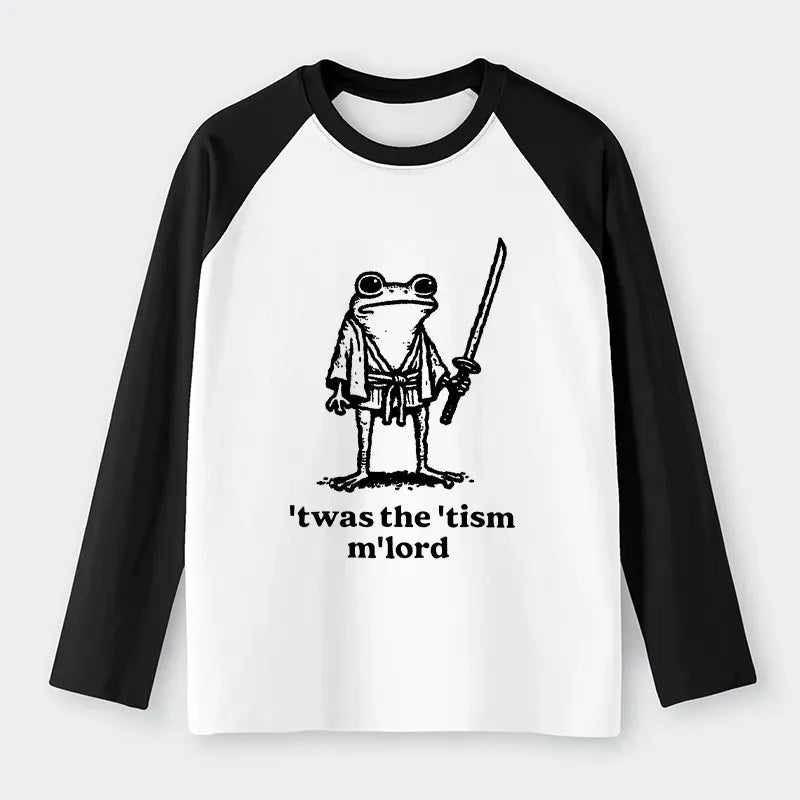 Trendy Samurai Frog Long Sleeve T-shirt for Streetwear