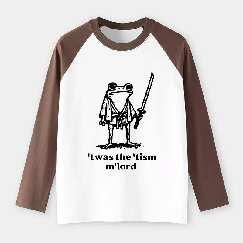 Trendy Samurai Frog Long Sleeve T-shirt for Streetwear