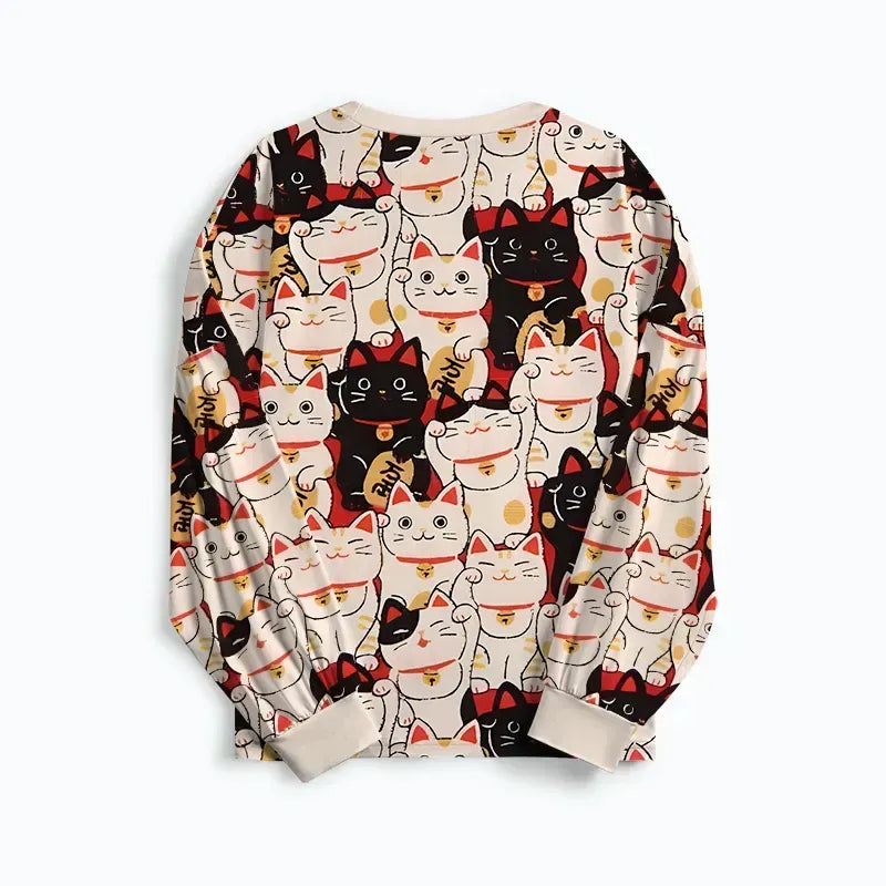 Kyoto-Lion Lucky Cat Family Pajama Sets