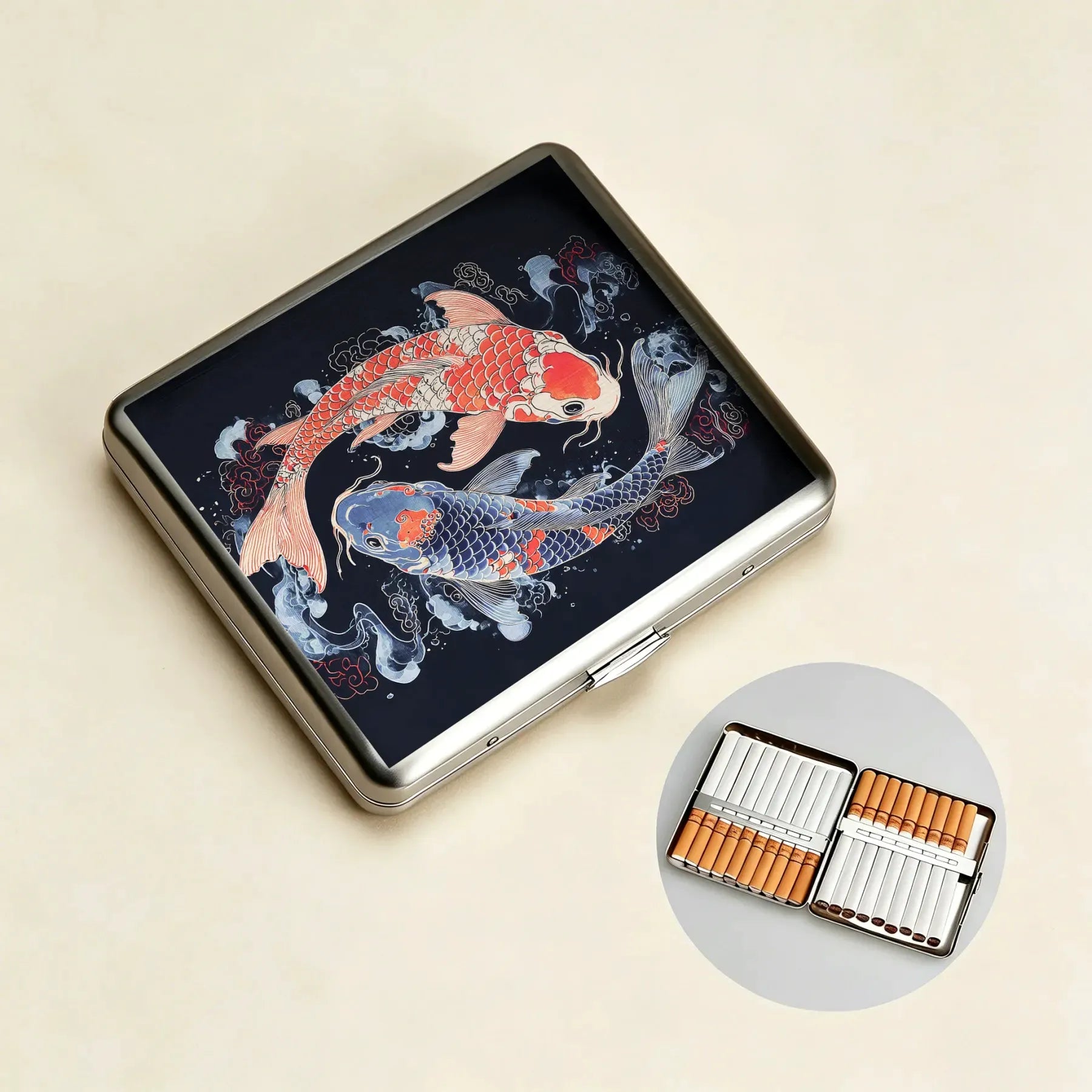 Stainless Steel Cigarette Case Free Shipping