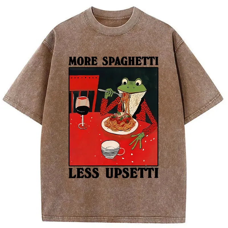 Frog Eating Spaghetti Shirt Gift Idea