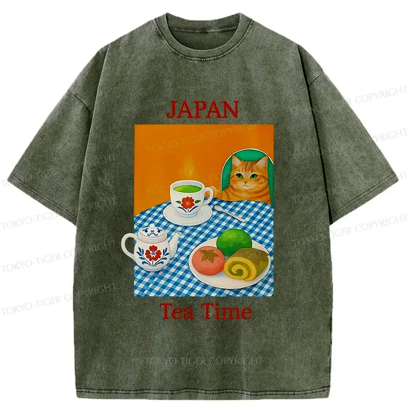 Kyoto-Lion Japanese Afternoon Tea Washed T-Shirt