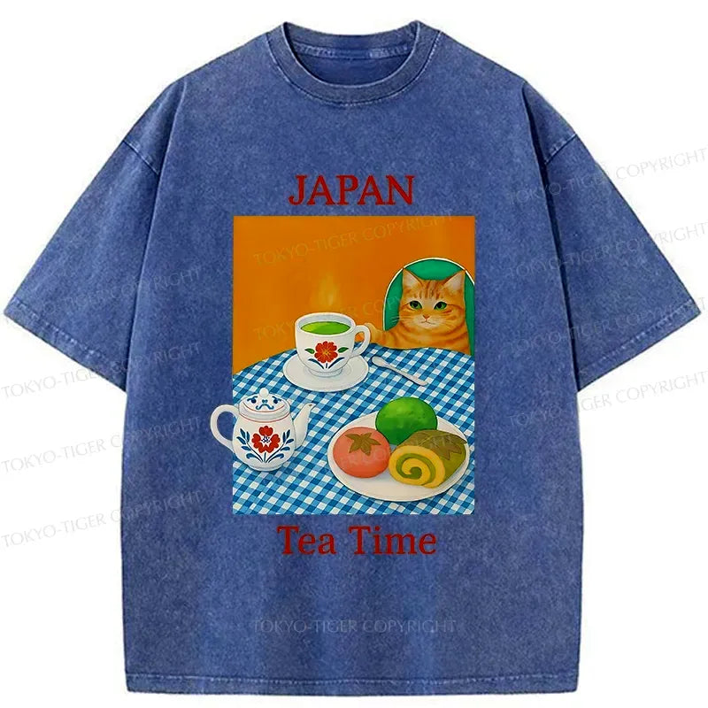 Kyoto-Lion Japanese Afternoon Tea Washed T-Shirt