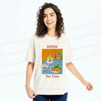 Unisex Cotton T-Shirt with Japanese Design