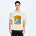 Kyoto-Lion Japanese Afternoon Tea Washed T-Shirt