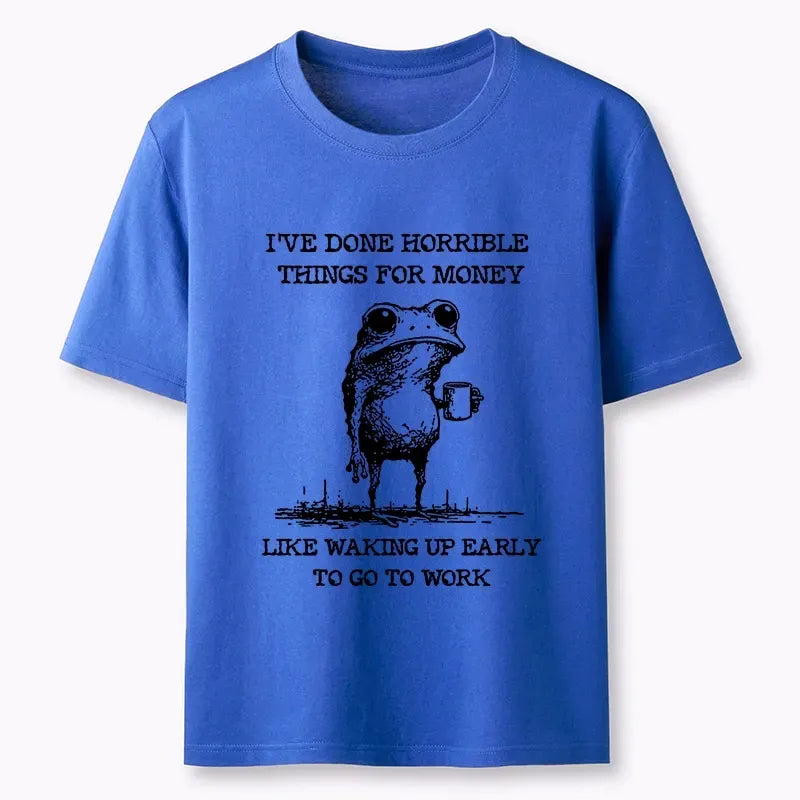 Kyoto-Lion Funny Meme Work Early Wake Frog Classic T-Shirt