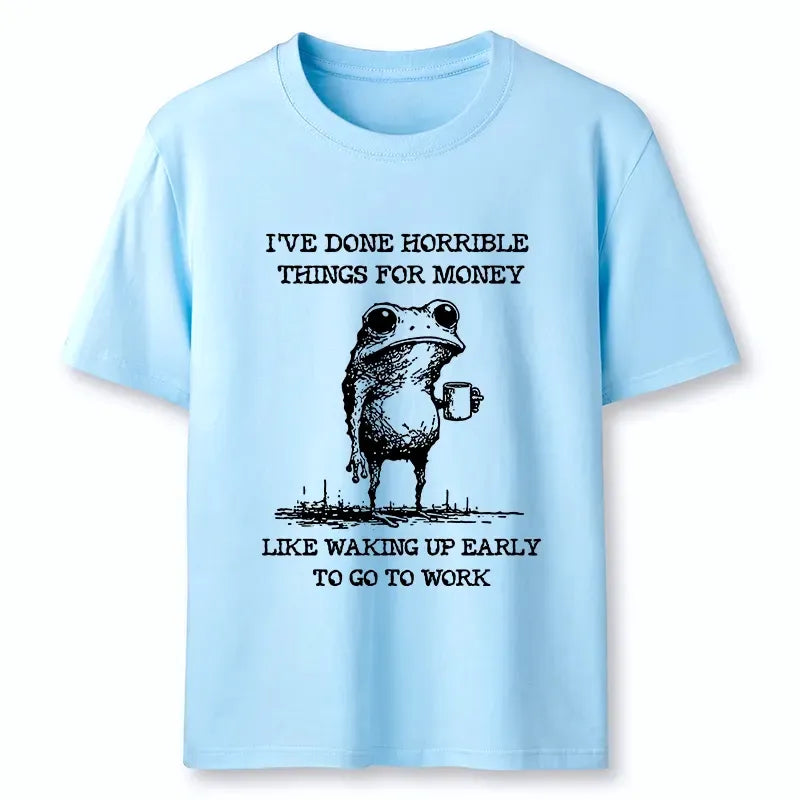 Kyoto-Lion Funny Meme Work Early Wake Frog Classic T-Shirt