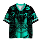 kyoto lion angry cat mesh jersey