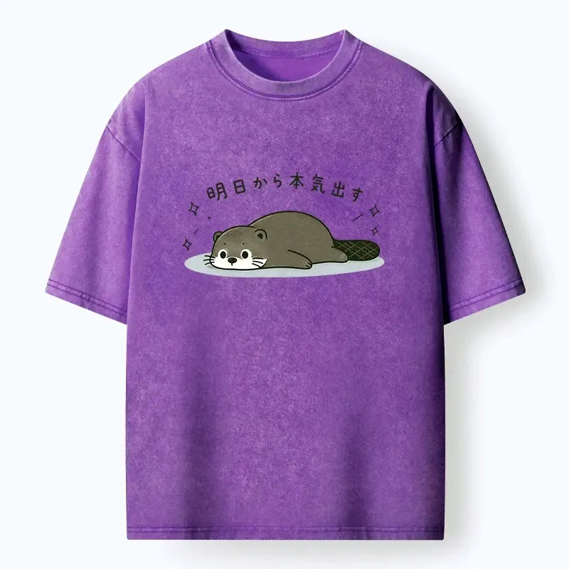 Funny otter sayings unisex cotton t-shirt