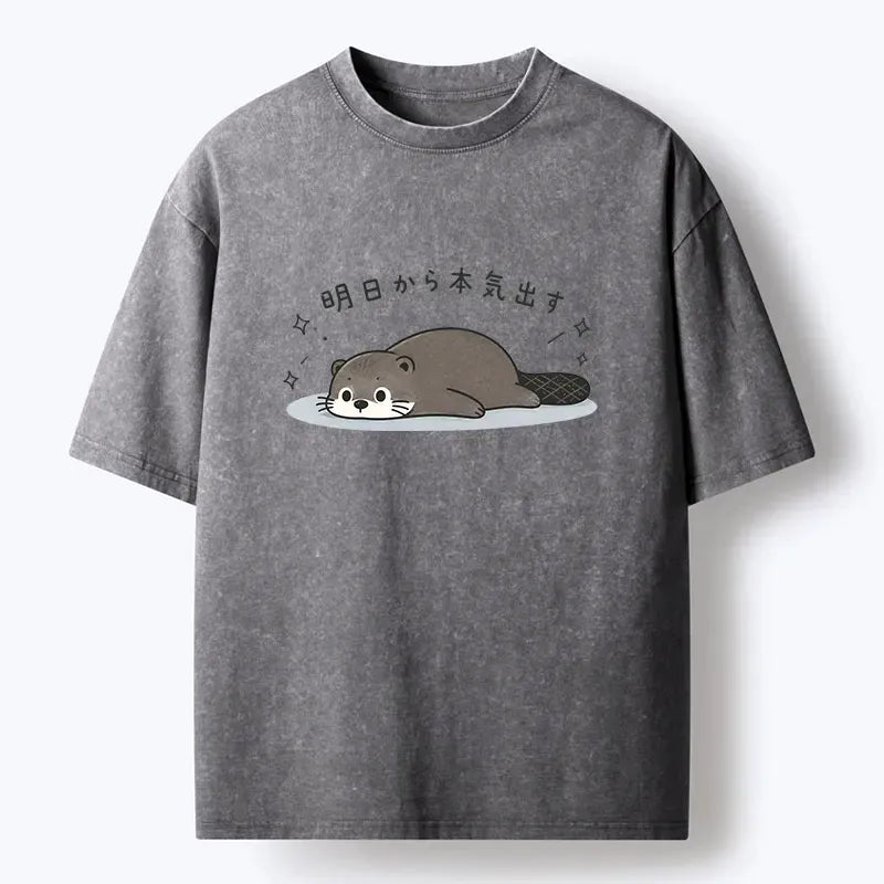 Funny otter sayings unisex cotton t-shirt