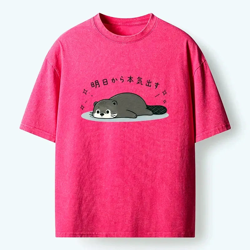 Funny otter sayings unisex cotton t-shirt