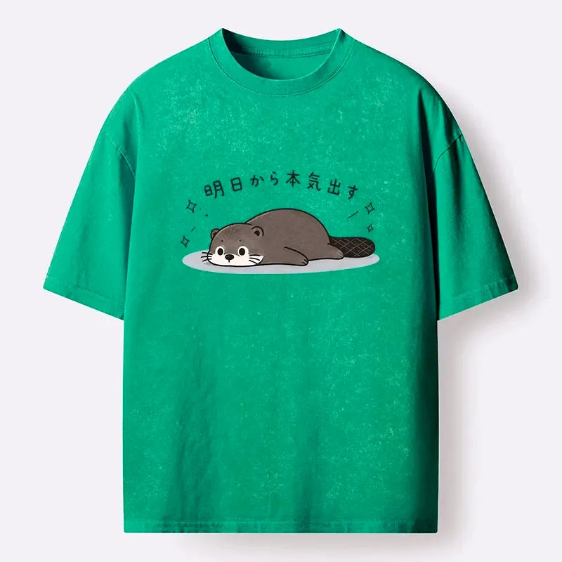 Funny otter sayings unisex cotton t-shirt