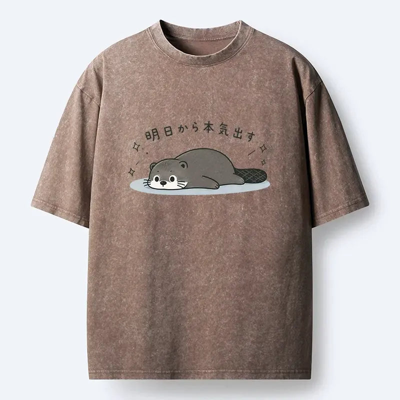 Funny otter sayings unisex cotton t-shirt
