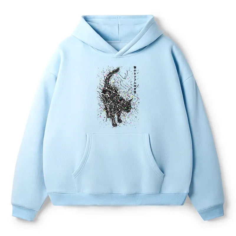 Ukiyo-e Cat Hoodie for Anime Convention
