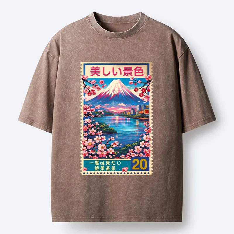 Kyoto Lion Ukiyo-e Tee for Vacation