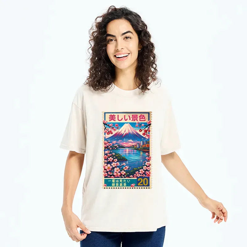 Kyoto Lion Ukiyo-e Tee for Vacation