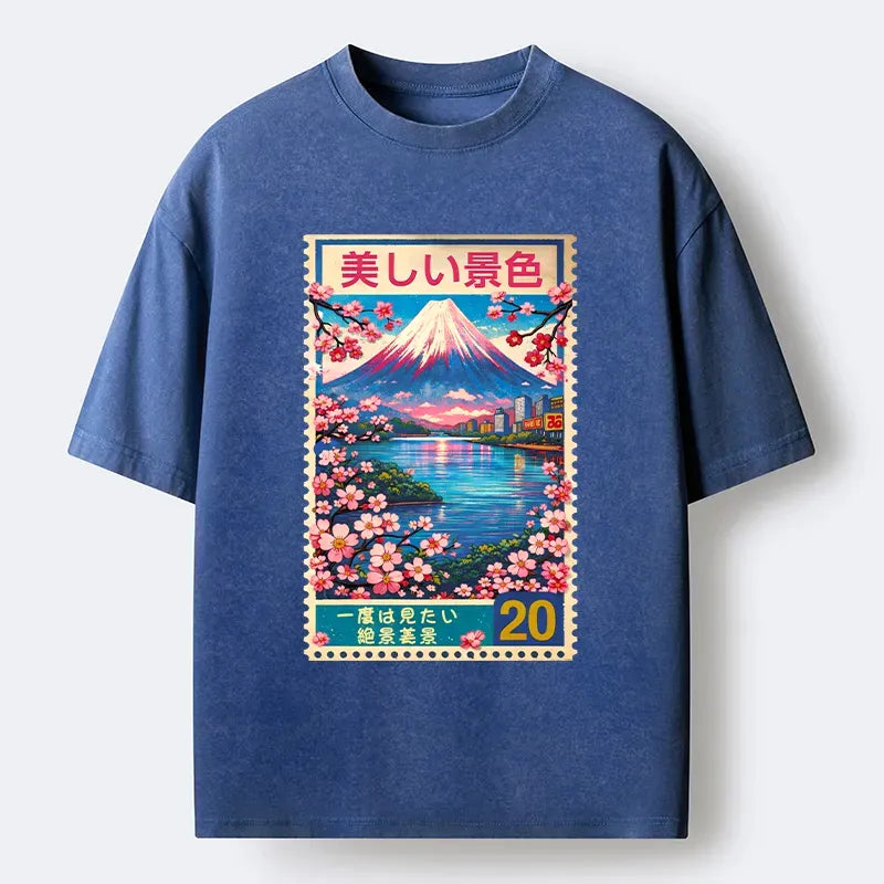 Kyoto Lion Ukiyo-e Tee for Vacation