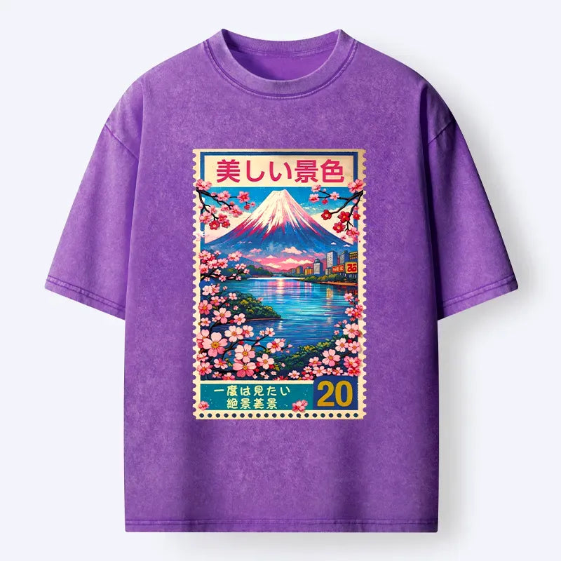 Kyoto Lion Ukiyo-e Tee for Vacation